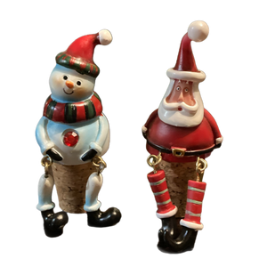 Assorted Christma Wine Bottle Toppers, INDIVIDUALLY SOLD