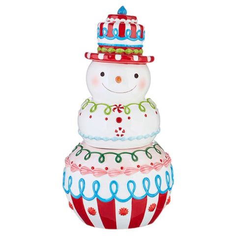 Large Snowman Cookie Jar