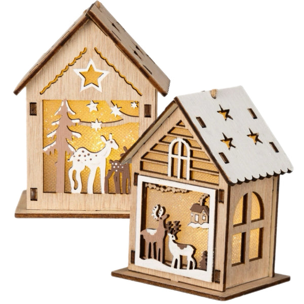 Assorted LED Deer In House Ornament, INDIVIDUALLY SOLD