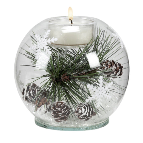 Pine Tealight Candle Holder