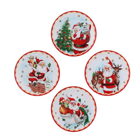 Assorted Vintage Santa Plate, INDIVIDUALLY SOLD