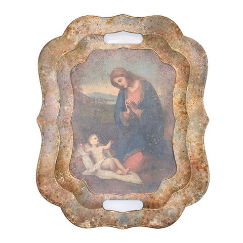 Madonna With Child Decorative Tray