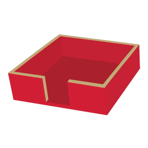 Red & Gold Cocktail Napkin Holder