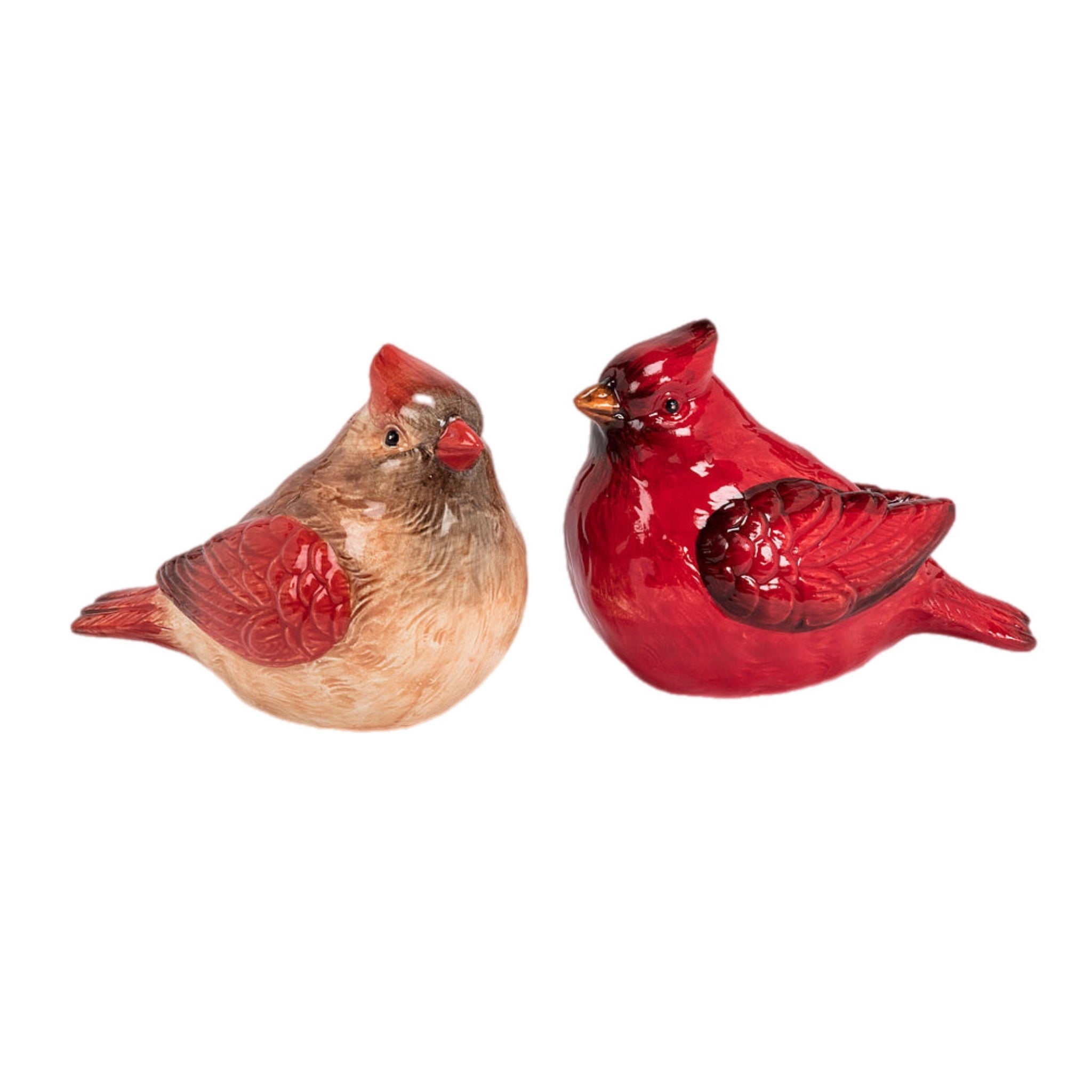 Male And Female Cardinal Salt & Pepper, Set Of 2