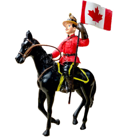 Canadian Mountie On Horse Ornament