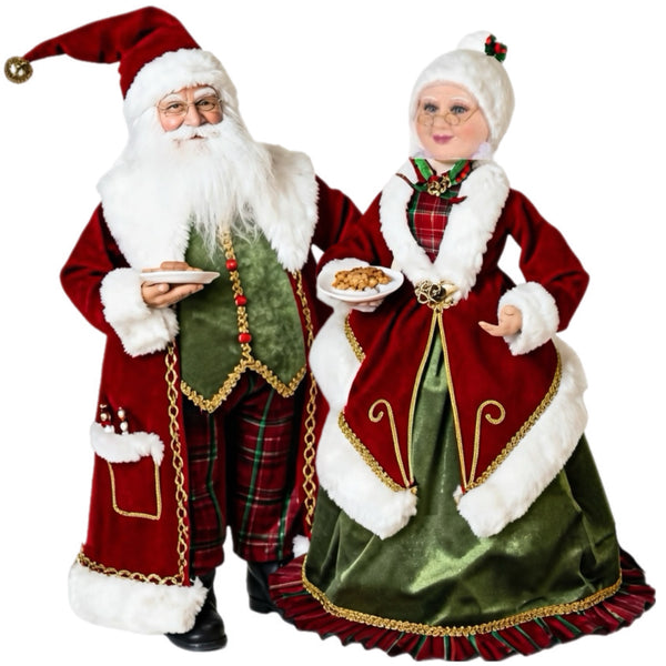 Assorted Mr. & Mrs. Claus Figurine, INDIVIDUALLY SOLD
