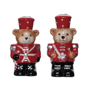 Nutcracker Bear Salt & Pepper, Set Of 2