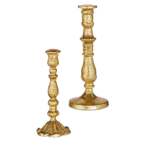 Assorted Gold Taper Candle Holder, INDIVIDUALLY SOLD