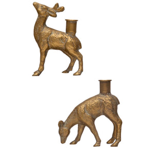 Assorted Deer Taper Candle Holder, INDIVIDUALLY SOLD