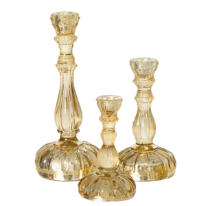 Assorted Gold Taper Candle Holder, INDIVIDUALLY SOLD