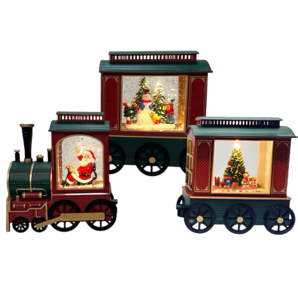 Train with 2 Cars Glitterdome