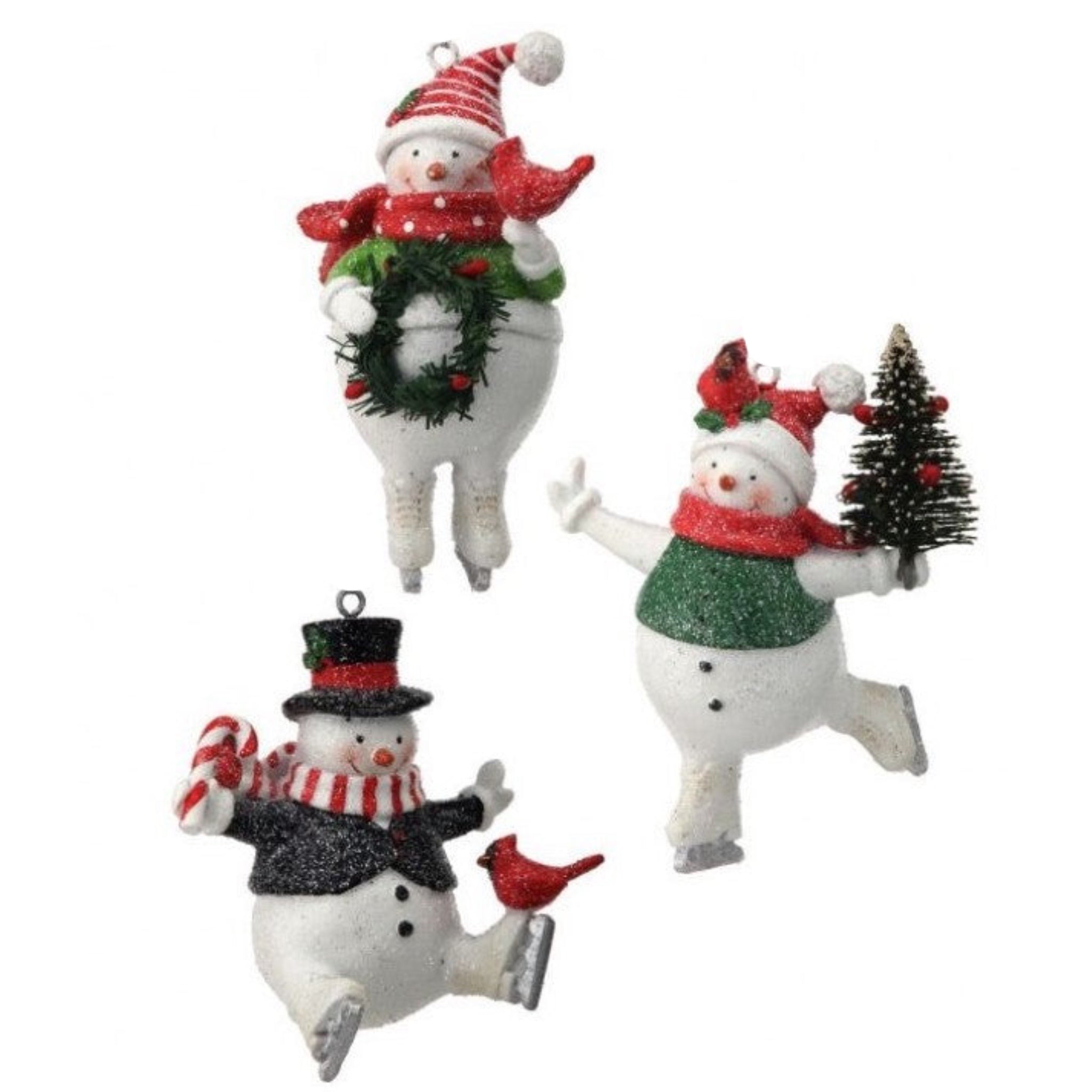 Assorted Skating Snowman Ornament, INDIVIDUALLY SOLD