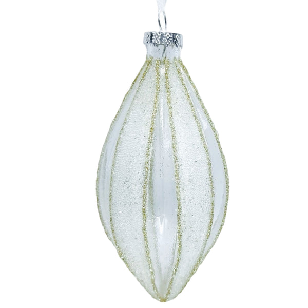 Assorted Clear With Gold Stripes Ball, INDIVIDUALLY SOLD