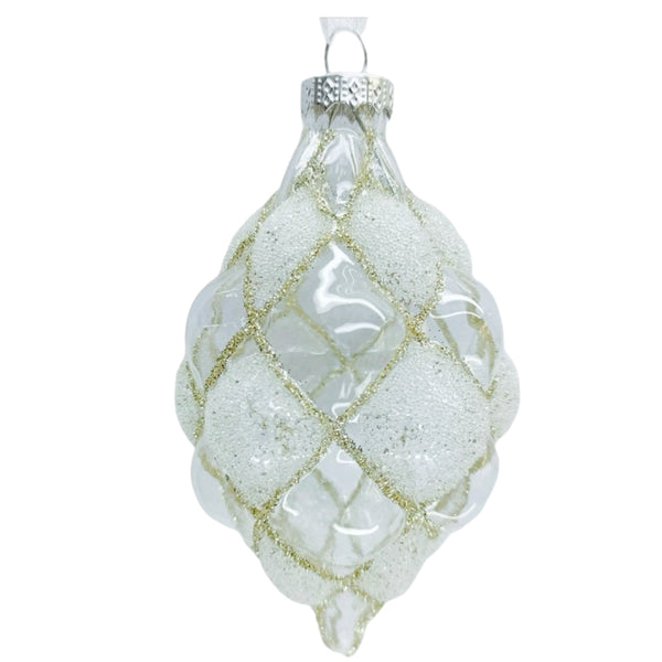 Assorted Clear With Gold Stripes Ball, INDIVIDUALLY SOLD