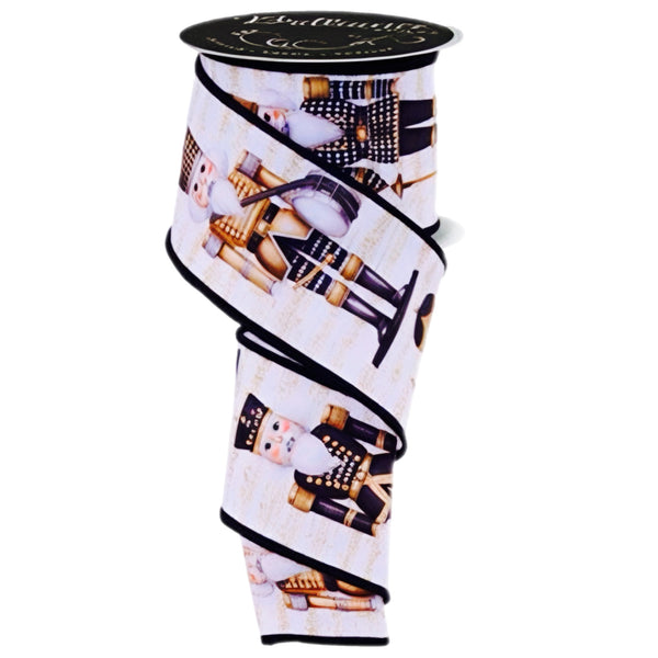 Black & White Nutcracker Ribbon