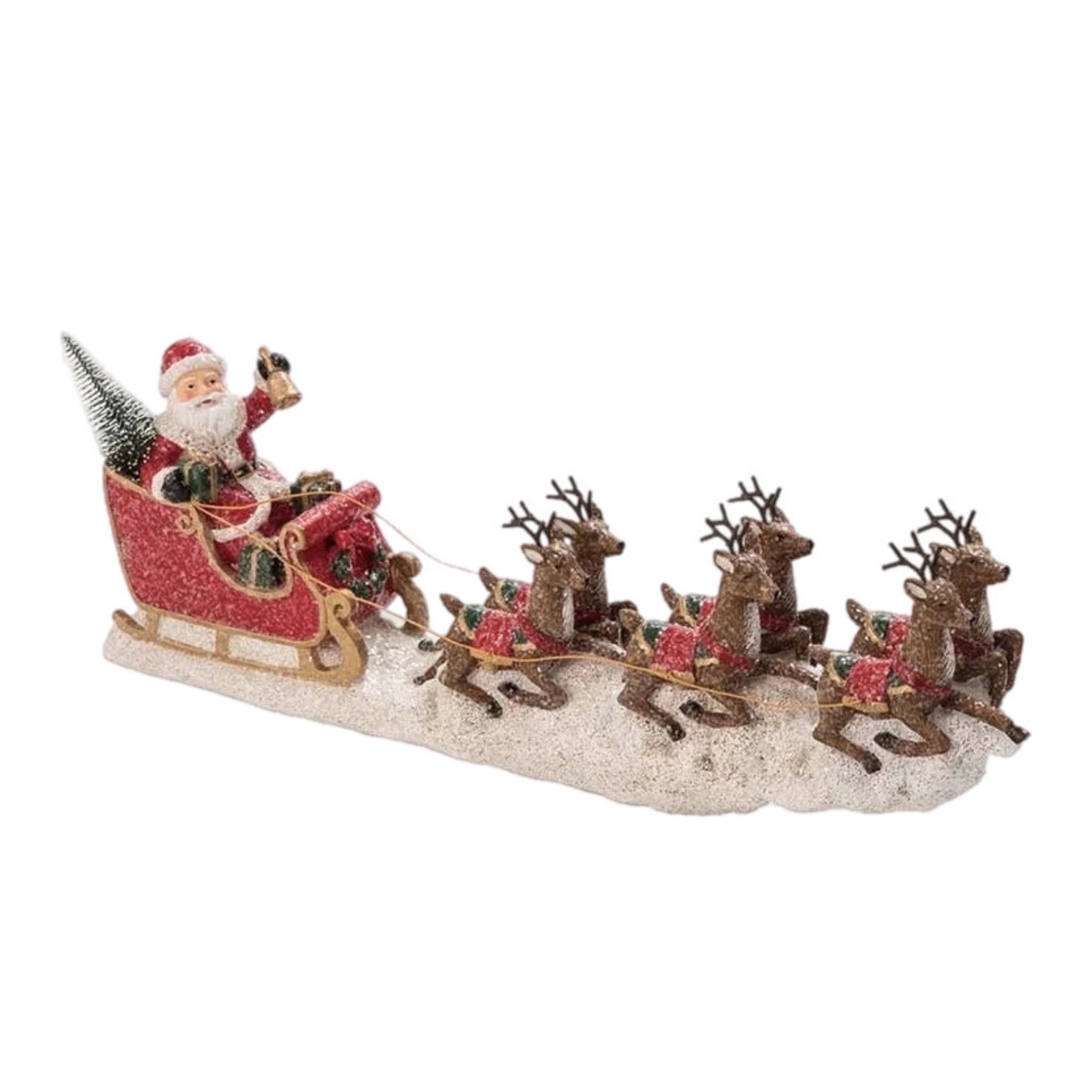 Santa Sleigh Figurine