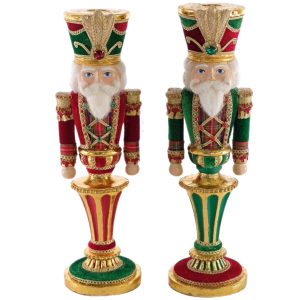 Assorted Nutcracker Taper Candle Holder, INDIVIDUALLY SOLD