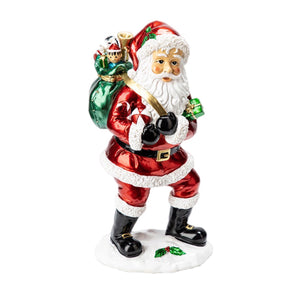 Santa With Sack Figurine