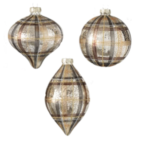 Assorted Plaid Copper Ball, INDIVIDUALLY SOLD