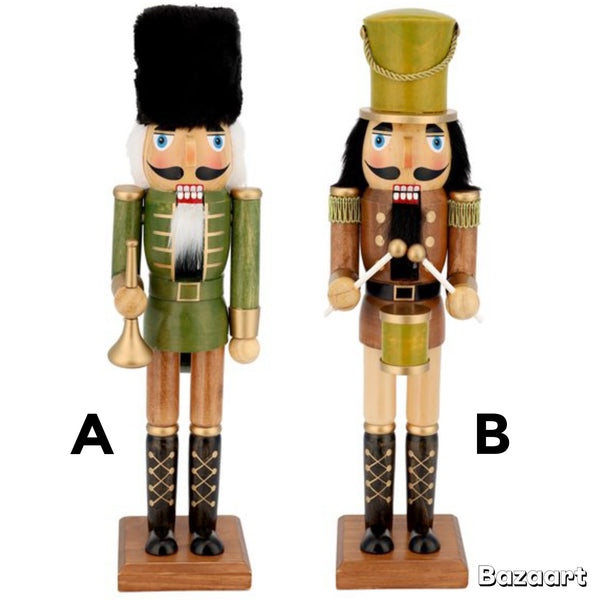 Assorted 14" Green Holiday Nutcracker, INDIVIDUALLY SOLD