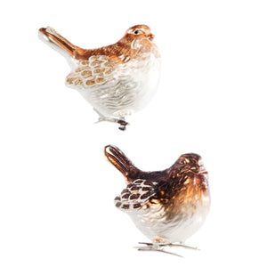 Assorted Brown Clip On Bird Ornament, INDIVIDUALLY SOLD