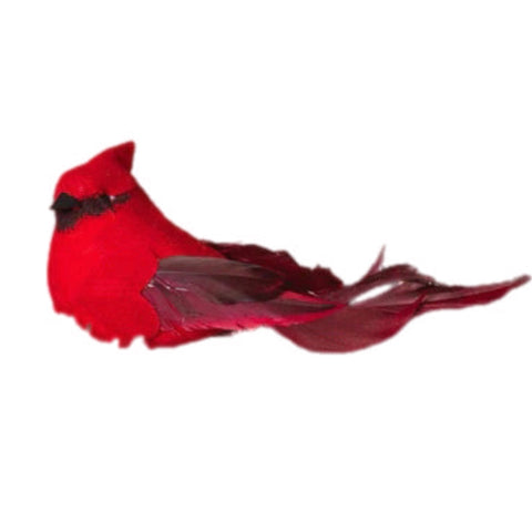 Cardinal Clip On Bird Ornament