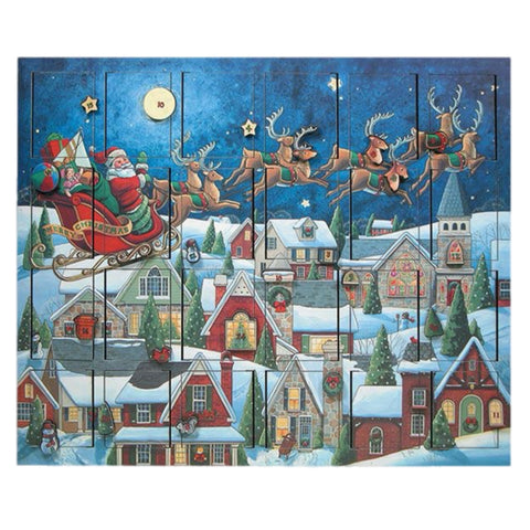 Fillable Santa's Sleigh Advent Calendar Countdown