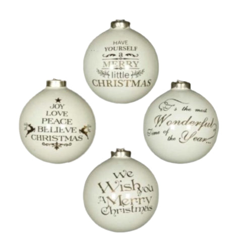 Assorted Christmas Greeting Ball, INDIVIDUALLY SOLD