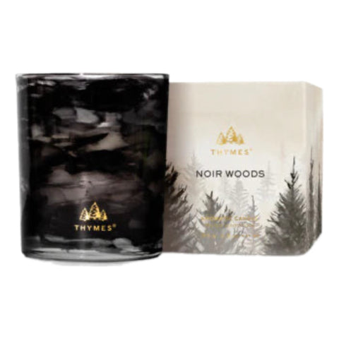 NOIR WOODS: Black Glass Candle