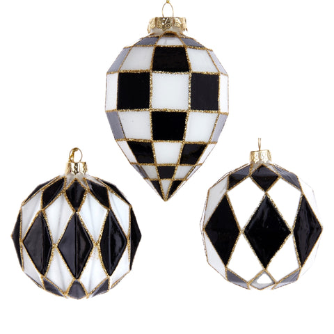 Assorted Black And White Checkered Ball, INDIVIDUALLY SOLD