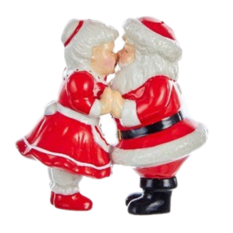 Mr. And Mrs. Claus Kissing Ornament