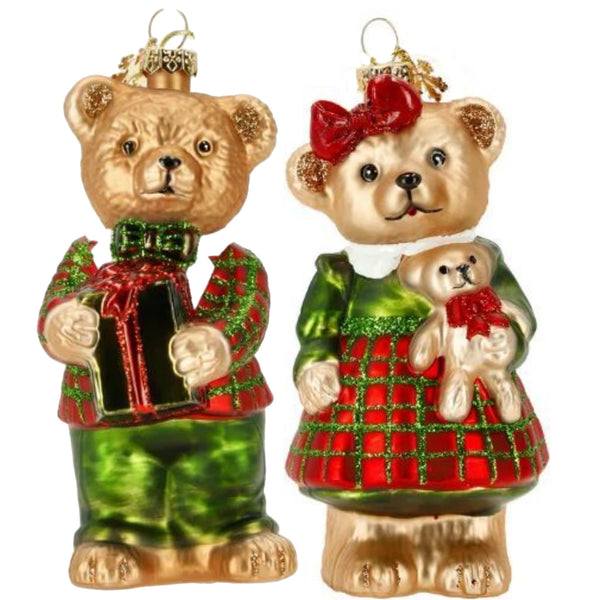 Assorted Teddy Bear Ornament, INDIVIDUALLY SOLD