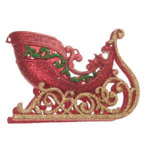 Red Sleigh Ornament