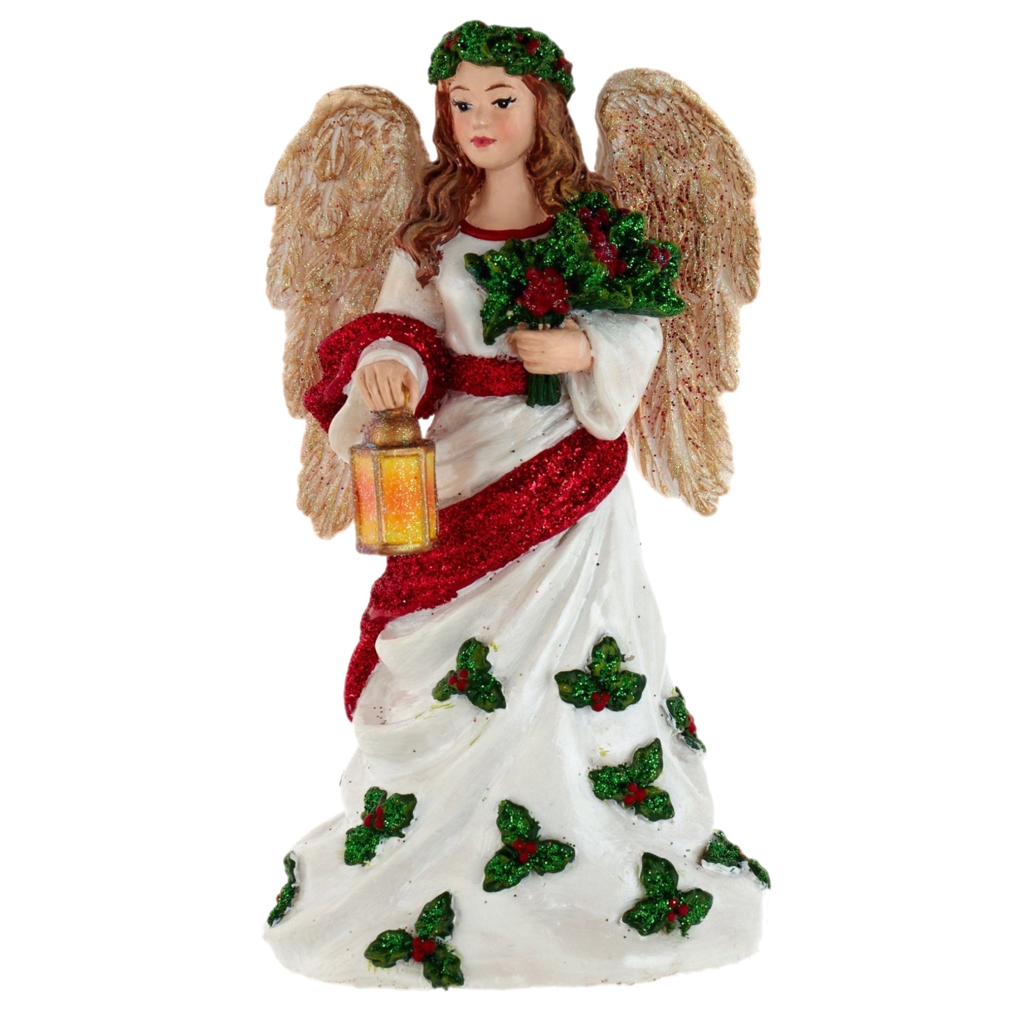 Holly Angel Ornament