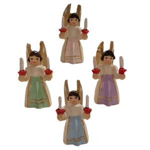 Assorted Angel With Candle Ornament, INDIVIDUALLY SOLD