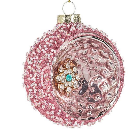 Pink Glitter Reflector Ball