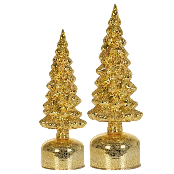 Assorted Gold Rotating Tree Figurine, INDIVIDUALLY SOLD