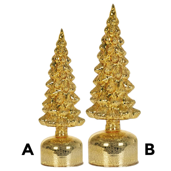 Assorted Gold Rotating Tree Figurine, INDIVIDUALLY SOLD