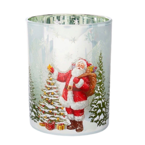 Assorted Santa Votive Candle Holder, INDIVIDUALLY SOLD