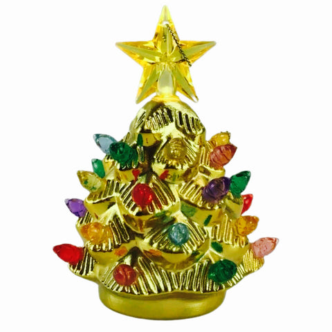 4" Gold Shatterproof Tree Ornament