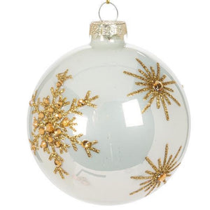 Gold Snowflake Ball