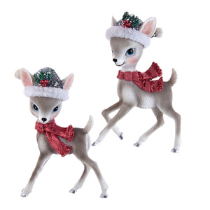 Assorted Deer In Scarf Ornament, INDIVIDUALLY SOLD