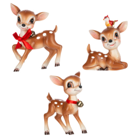 Assorted Vintage Deer Ornament, INDIVIDUALLY SOLD