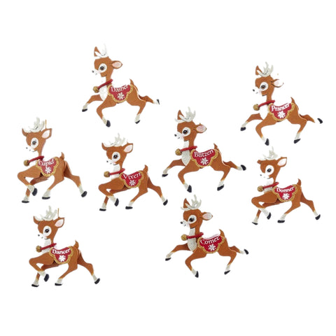 Assorted Santa's Reindeer Ornament, INDIVIDUALLY SOLD