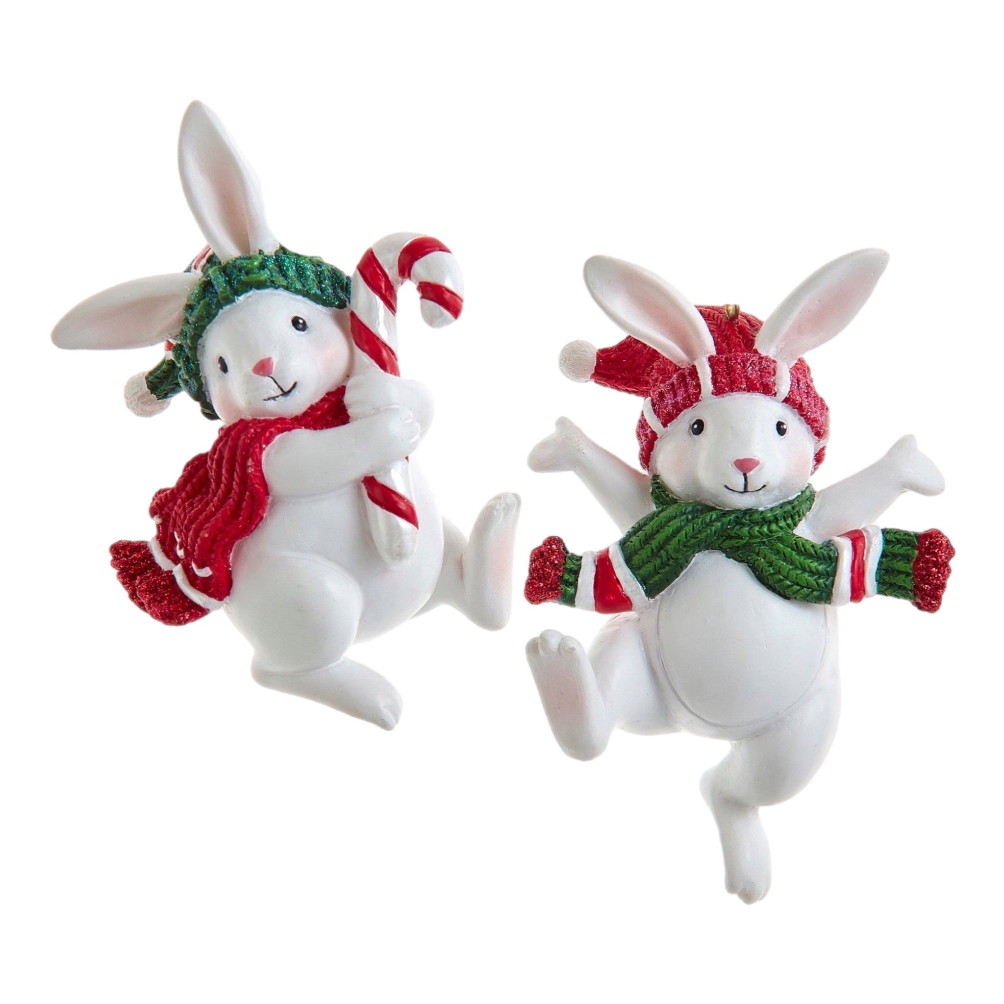 Assorted Rabbit With Scarf Ornament, INDIVIDUALLY SOLD