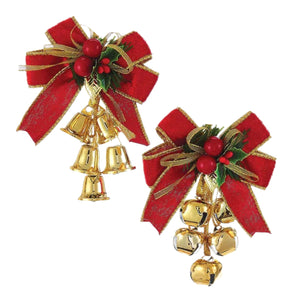 Assorted Bells With Bow Ornament, INDIVIDUALLY SOLD