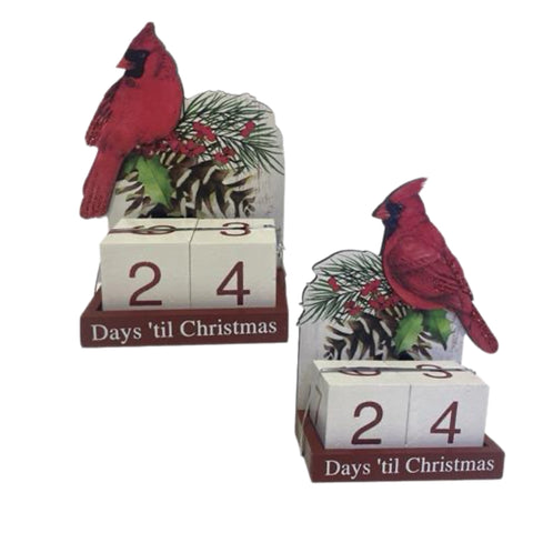 Assorted Cardinal Advent Calendar Countdown With Blocks, INDIVIDUALLY SOLD