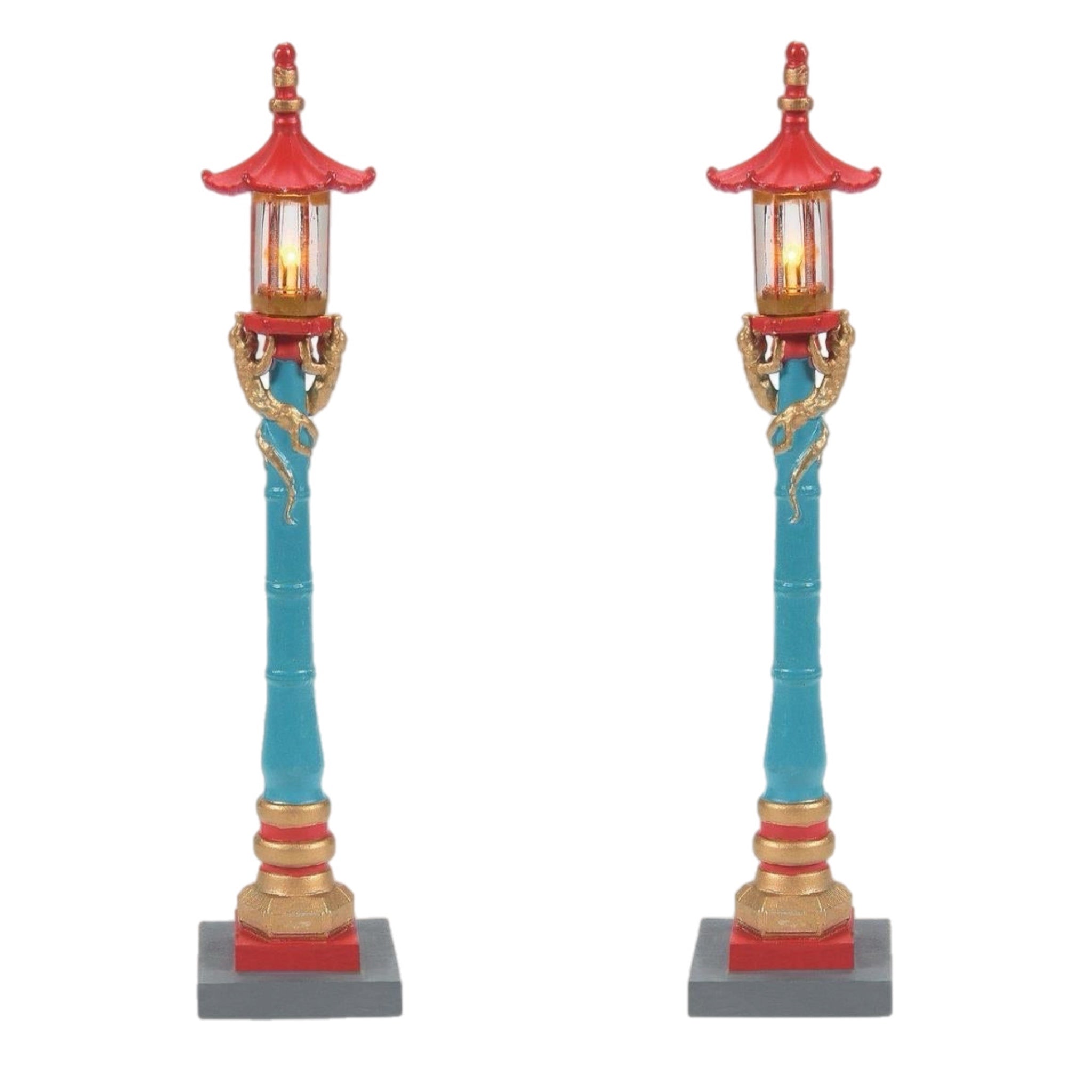 Christmas in the City: Chinatown Lamp Post, Set Of 2