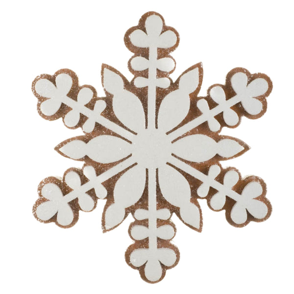 Assorted Large Gingerbread Snowflake Ornament, INDIVIDUALLY SOLD