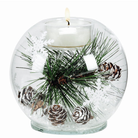 Pine Tealight Candle Holder